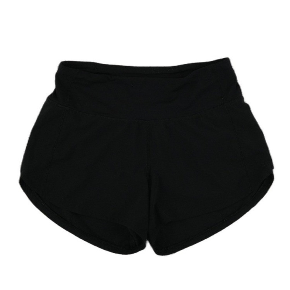 Lululemon Speed Up Women's Size 2 Low-Rise Lined Short Black Running Shorts